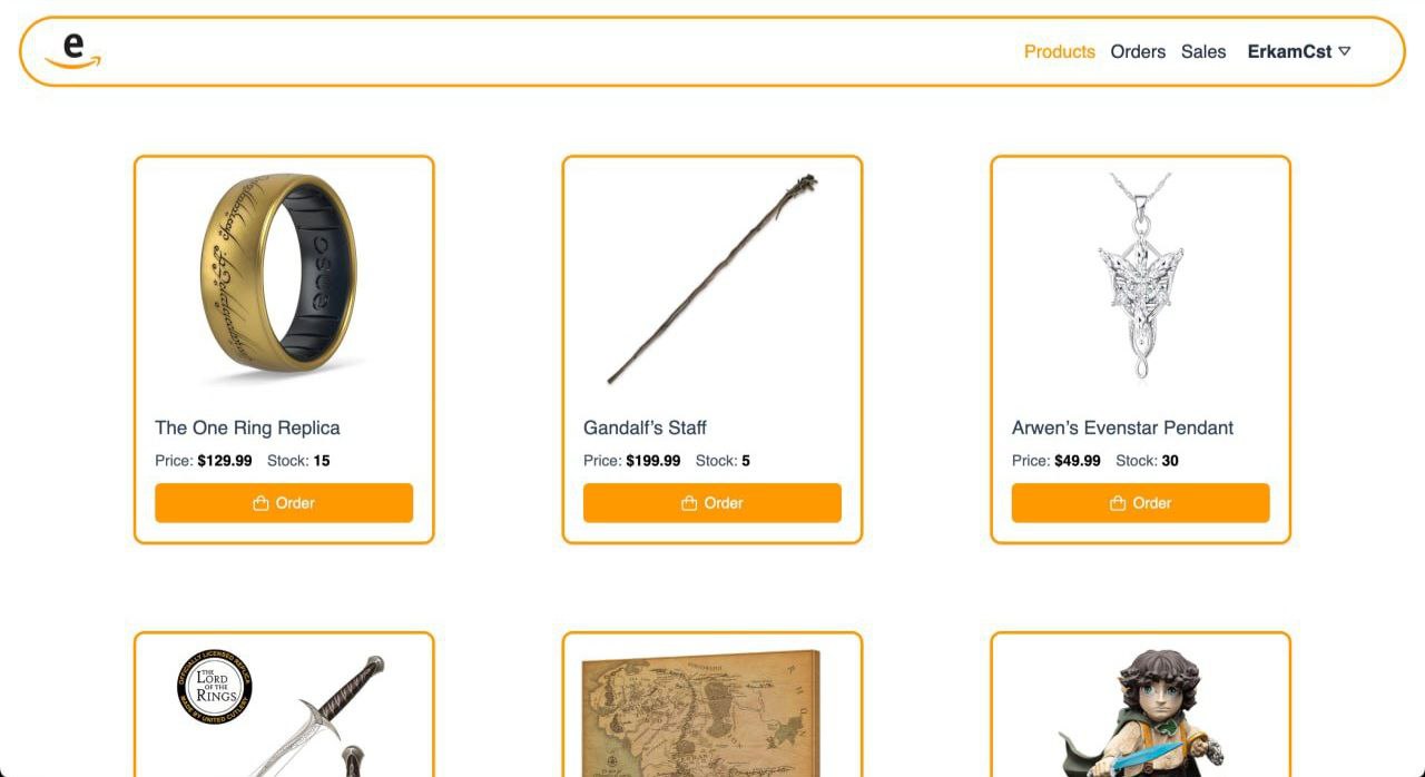 Mini e-commerce website preview